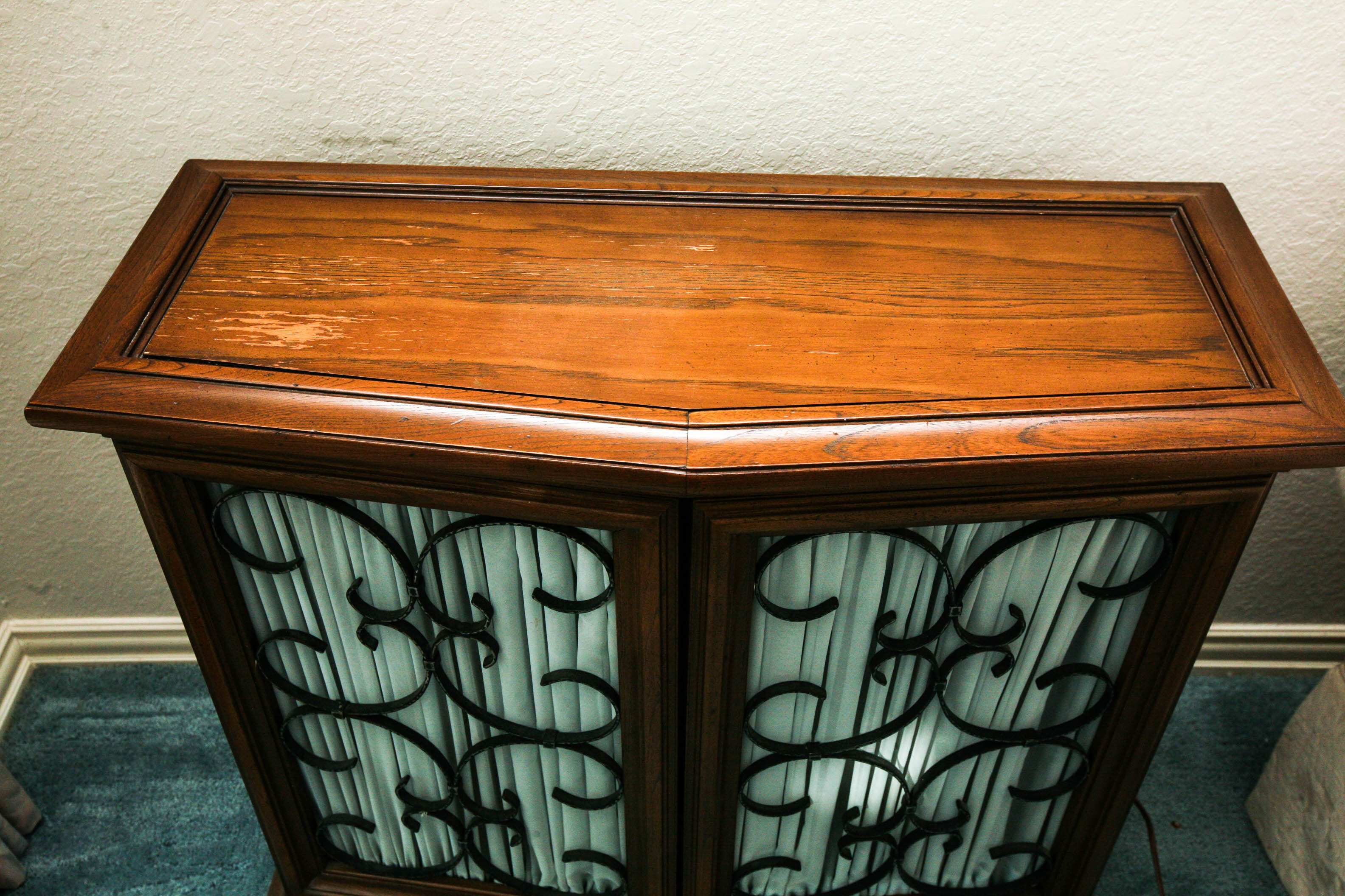 1968 The Fisher Stereo Console and Speaker End Tables EBTH